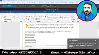 Word Module 1 SAM Exam | Word Module 1: Creating and Editing a Document | Module 1 Sam Exam Complete