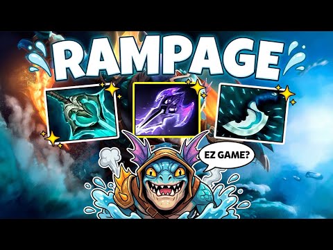 Rampage + 30 Kills Slark Perfect Carry Slark Dota 2! Slark Dota 2 Mid Lane Gameplay Build Guide 7.40