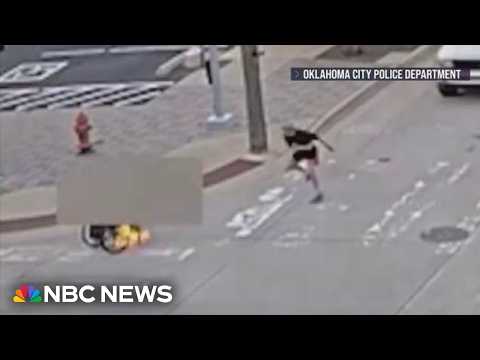 Disturbing video of molotov cocktail attack