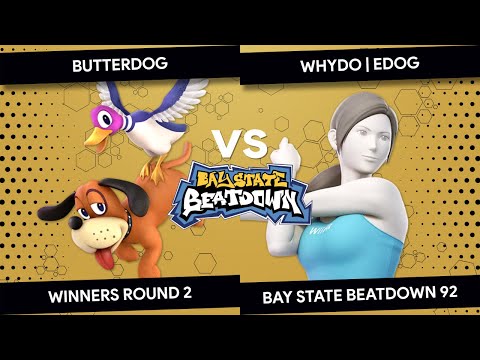Bay State Beatdown 92 - butterdog (Duck Hunt) vs WhyDo | Edog (Wii Fit Trainer) - Winners Round 2