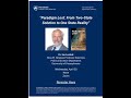 Ian Lustick-  "Paradigm Lost: From Two-State Solution to One State Reality"
