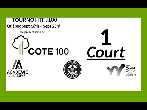 ITF J100 Quebec September 16th - September 23rd, 2023.
