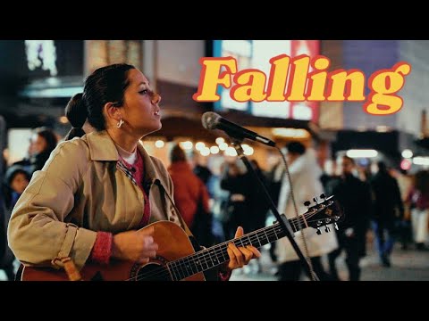 Street singer SHOCKS people with her VOICE | Harry Styles - Falling