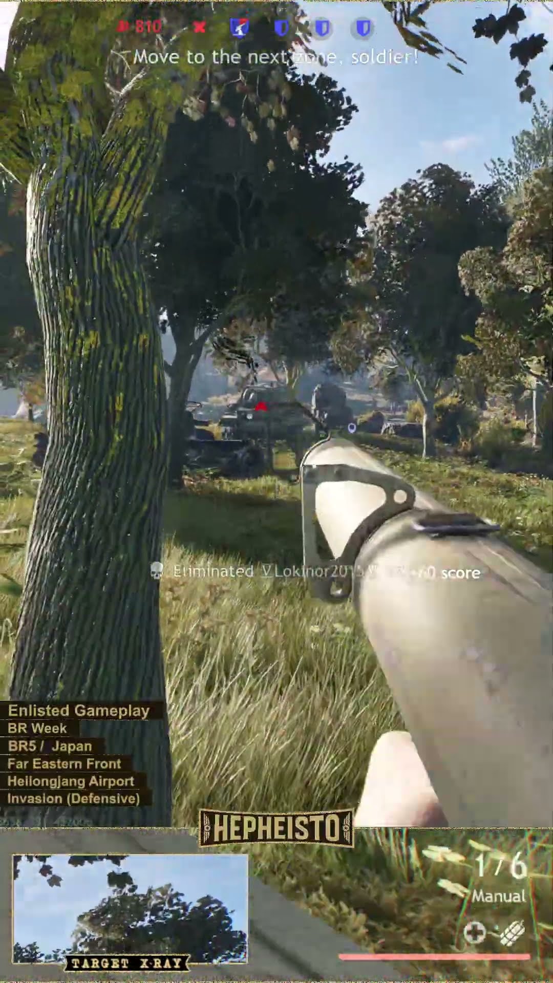 Paratrooper eliminates Tank KV-1 (L-11) with RPzB. 43 Ofenrohr