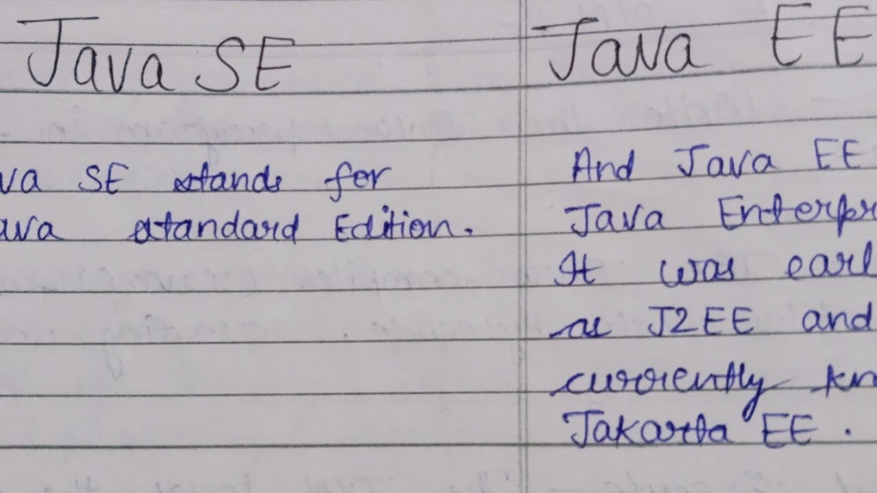 Difference between Java Standard Edition (SE) and Java Enterprise Edition (EE) #java #viralvideos
