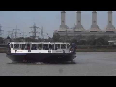 Afon Dyfrdwy Airbus Wings Dee Estuary Boat Connahs Quay Flintshire Wales