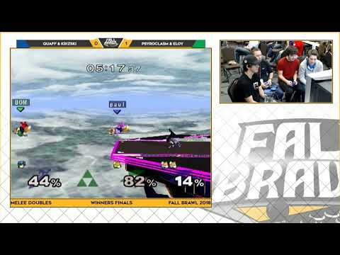 Fall Brawl 2018: Quaff + Krizski vs. Psyroclasm + Eloy - SSBM Dubs WF