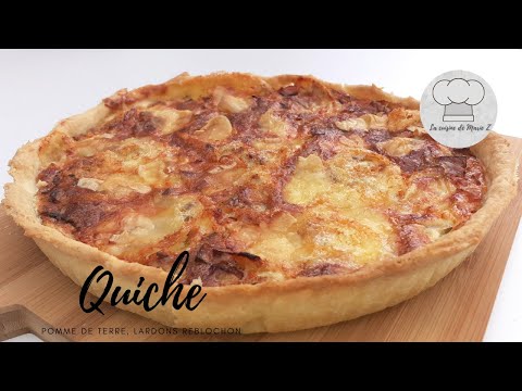 Quiche pomme de terre, lardons, reblochon!  Délicieux