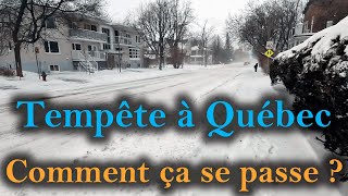 Tempête de neige à Québec, comment ça se passe  (déneigement, habits, ...)