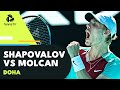 Shapovalov vs Molcan | 2022 Doha Live Stream