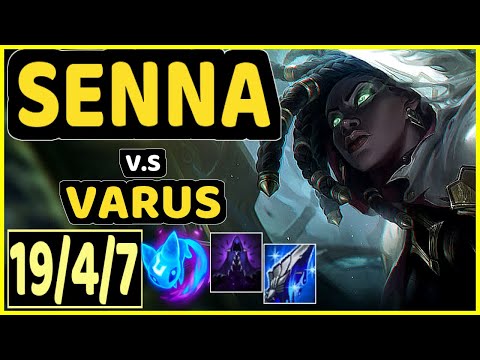 YUUKI60 (SENNA) vs VARUS - 19/4/7 KDA BOTTOM ADC GAMEPLAY - EUW Ranked MASTER