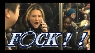 【和訳付き】ニューヨークの満員電車内起きた人種差別 今海外で話題！