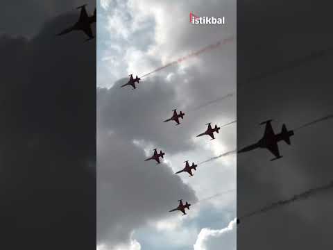 Eskişehir Sivrihisar semalarında Türk Yıldızları'ndan nefes kesen gösteri
