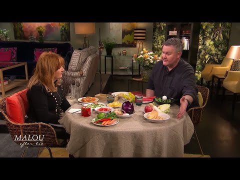 Stjärnkocken Mathias Dahlgren gör vegomat på nytt sätt - Malou Efter tio (TV4)