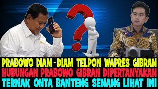 EMERGENCY..!! PRABOWO SUDDENLY CALLS VICE PRESIDENT GIBRAN, WHAT'S GOING ON???