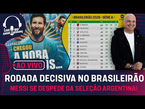 AO VIVO: A VOLTA DO BRASILEIRÃO + A DESPEDIDA DE MESSI DA SELEÇÃO ARGENTINA