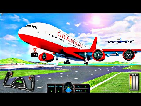 Flight Simulator Airplane City Pilot - Plane Boeing 777 Emergency Rescue : Android Gameplay #2