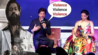 Shahrukh Khan Delivers KGF 2 YASH Violence Violence Violence Dialogue In PATHAN Style!