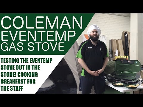 Coleman Eventemp Stove with Griddle & Grease Cup Demonstration & Review
