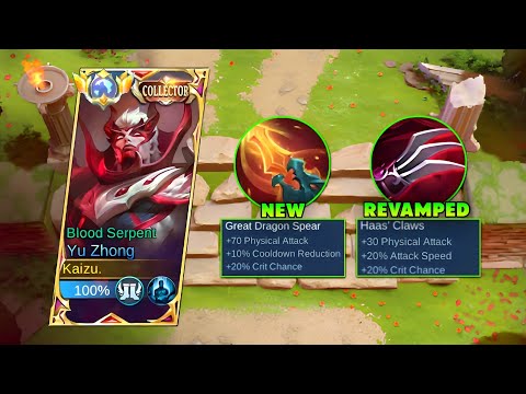 THANKYOU MOONTON FOR THIS NEW & REVAMPED ITEM!!😍 YU ZHONG NEW BEST BUILD IS HERE!! (Must try!)