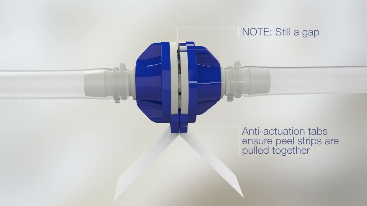 Kleenpak® Presto Sterile Connector, 3/4" HB, Polyethersulfone, PSC1G05 — video