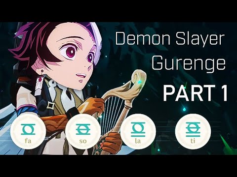(DONT SUBSCRIBE) Demon Slayer OP - Gurenge PART 1 - Windsong Lyre Tutorial - Genshin Impact