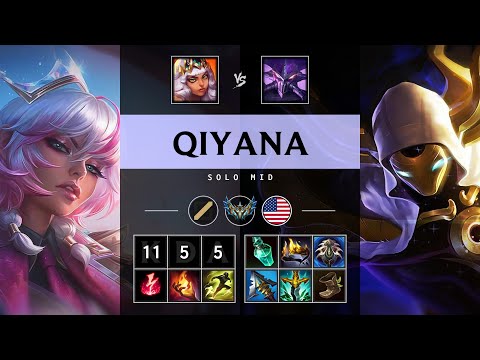 Qiyana Mid vs Kassadin - NA Challenger Patch 25.13