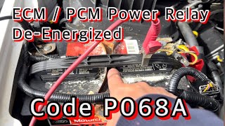Ford F250 With Code P068A - ECM / PCM Power Relay De-Energized (Bad Battery) Easy Fix