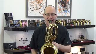 Video thumbnail for Yamaha YBS-62 bari sax with low A by KB Sax