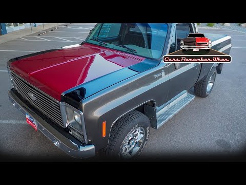 Square Body 1979 Chevy K10 For Sale Shortbed Pickup small block automatic with Vintage Air