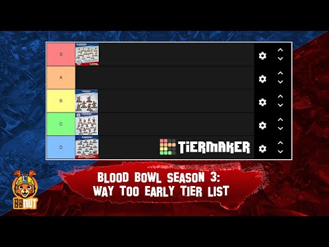 A Way Too Early Blood Bowl 2025 Tier List | Ranking EVERY Team (Season 3 Rules!)