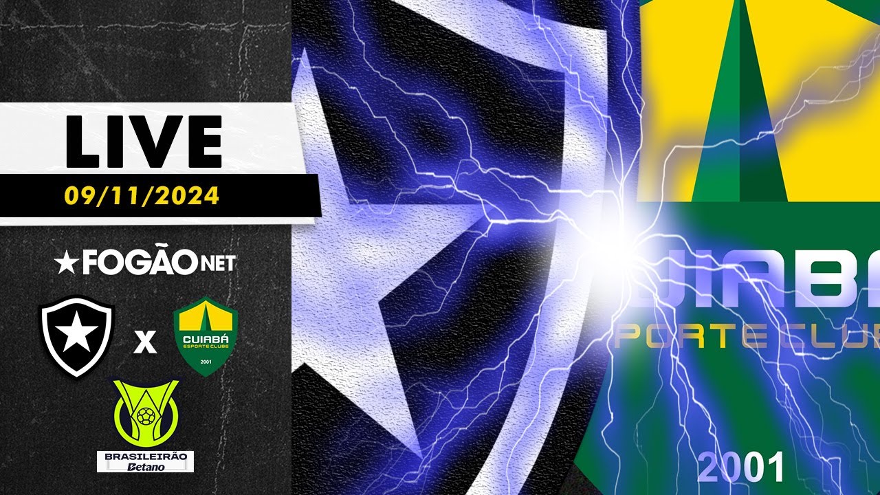 LIVE | Pré-jogo de Botafogo x Cuiabá pela 33ª rodada do Campeonato Brasileiro 2024