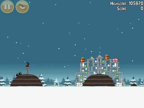 Seasons Greedings 1-14 | Score 107550 | Angry Birds Seasons