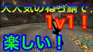 【マイクラpe】今大人気のねら鯖で1v1をしていく！
