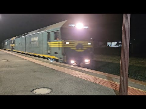7735V PN down empty grainy (G520, G523), Geelong to Murtoa, 1215, 17/2/25, Stawell VIC