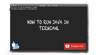 How to run java in terminal (Macos)