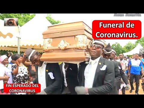 Meme de los negros bailando con ataúd completo. Vacuna de coronavirus, y el funeral del coronavirus