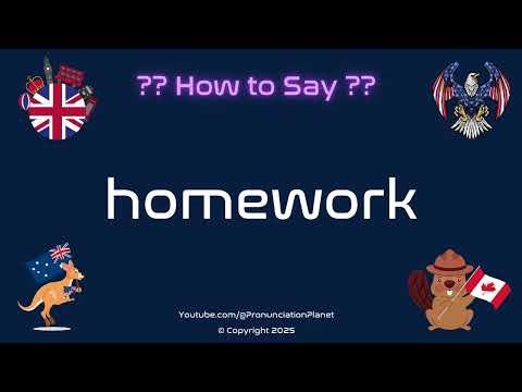 📚 ✏️ How to Pronounce homework? (CORRECTLY) | Pronunciation Planet