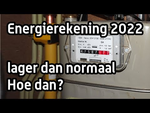 Energierekening 2022 - lager dan voorheen - verduurzamen en besparen helpt