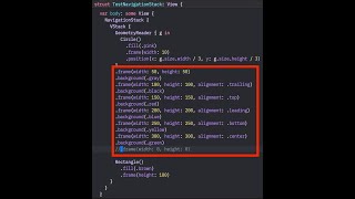 Chain frames !! #swiftui
