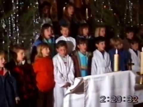 DOBROPOLJANA, 24  XII  1989  PONOĆKA Fra Petar Perković predvodi Misu