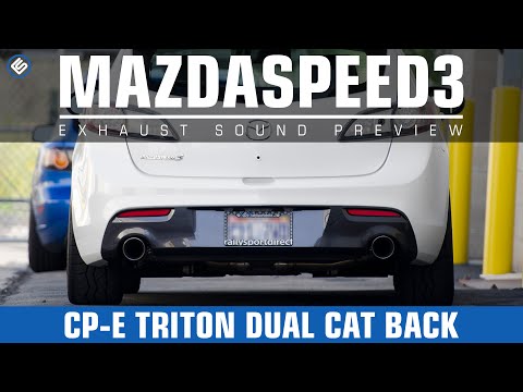 cp-e Triton Dual Cat-Back Exhaust Mazdaspeed3 2010-2013 Sound Clip