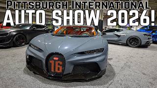 Corvette Z06/ZR1 VS Bugatti Chiron at Pittsburgh International Auto Show 2026! FIRST DAY setup!