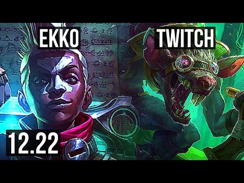 EKKO vs TWITCH (JNG) | 7/0/5, Godlike, 900K mastery, 300+ games | EUW Diamond | 12.22