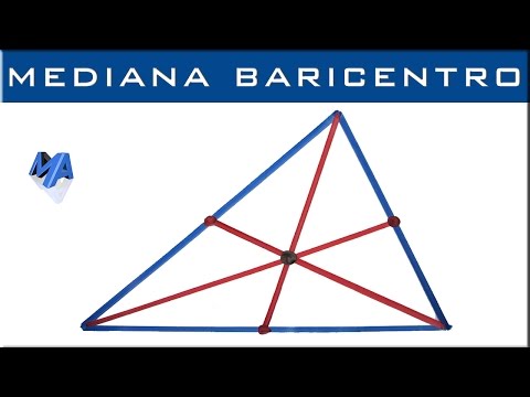 Medianas de un triángulo | Baricentro (gravicentro)