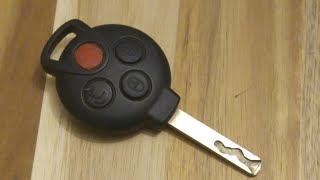 Mercedes Smart Car 450 451 Key Fob Battery Replacement - EASY DIY