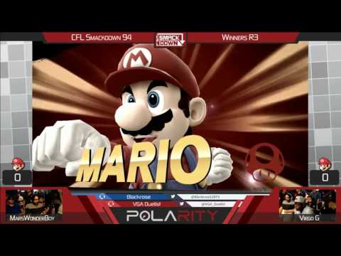 CFL Smackdown 94 WiiU Arcadian - MarsWonderBoy (Mario) vs Virgo G (Red) - Winners R3