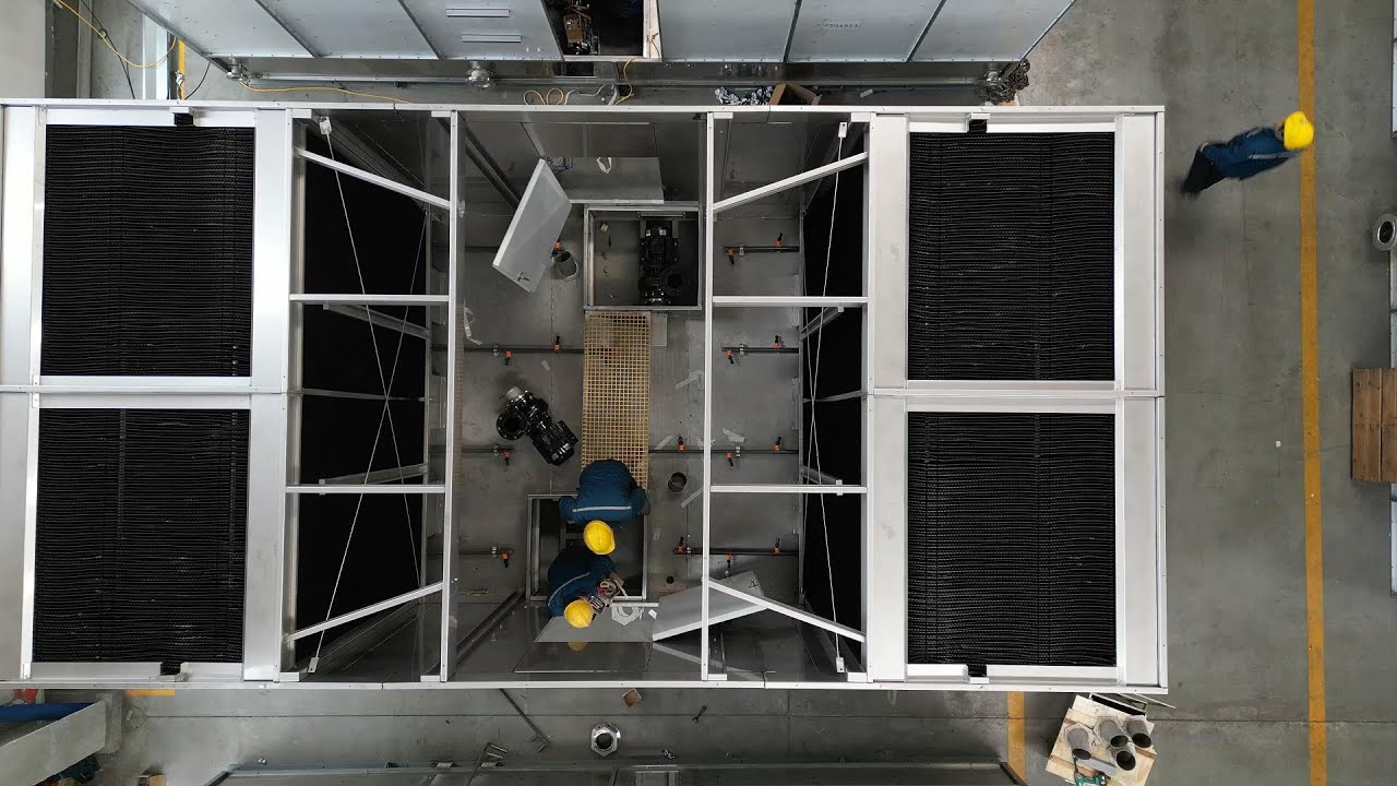 Inside the making of a HACST cooling tower!Watch our team in action as they craft precision&quality.