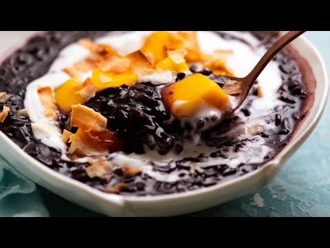 Thai Black Sticky Rice Pudding