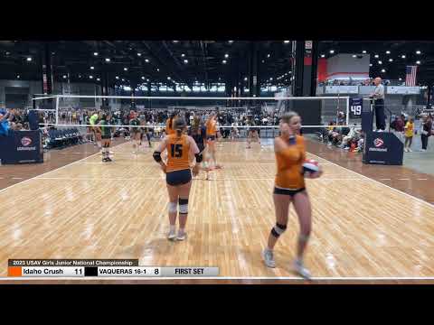 2023 USAV National Championship - Idaho Crush 16 Bower vs VAQUERAS 16-1